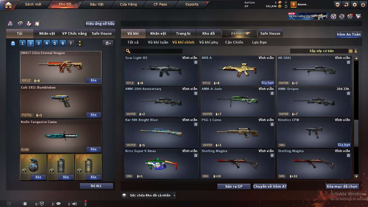 shop acc cf uy tin gia re